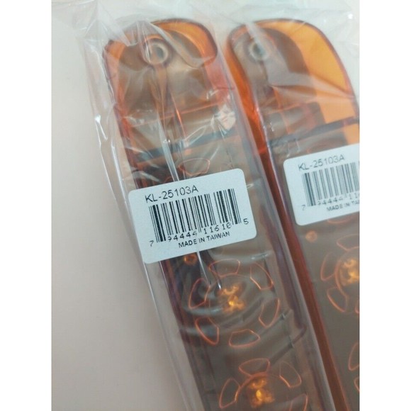 2 Amber Light Bars Turn Signal Assemblies Truck Trailer Tail Light KL-25103A 17" - Picture 11 of 12